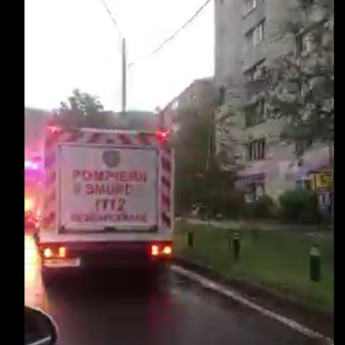 Incendiu la un autoturism în Baia Mare pe Bulevardul Unirii