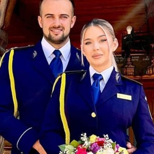 Denisa și Adrian, polițiști de frontieră, și-au unit destinele