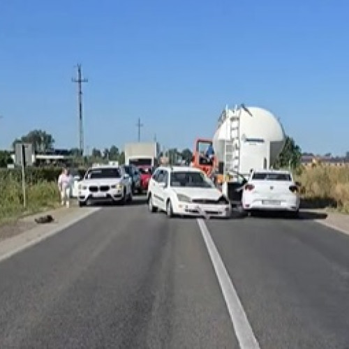 Accident rutier pe DN1C în apropiere de Hotelul Romanita
