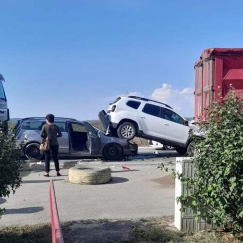 Trafic îngreunat pe DN1 din cauza unui accident rutier