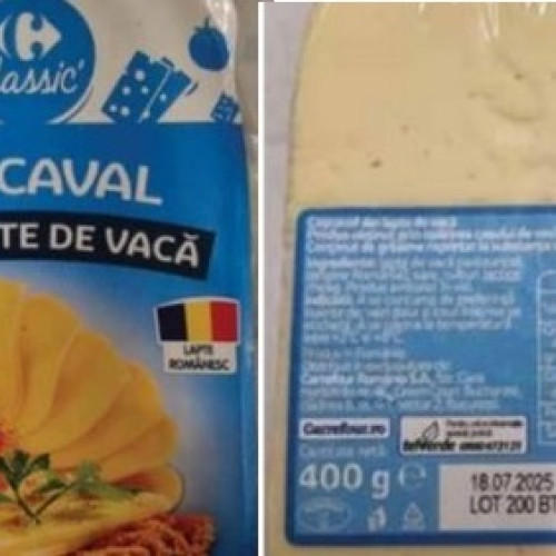 Retragerea unui lot de cascaval din magazinele Carrefour din cauza bacteriei Listeria