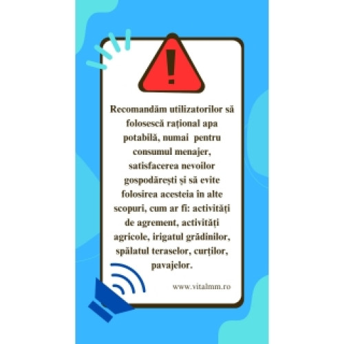 Agenția Târgu Lăpuș – Program furnizare apă potabilă