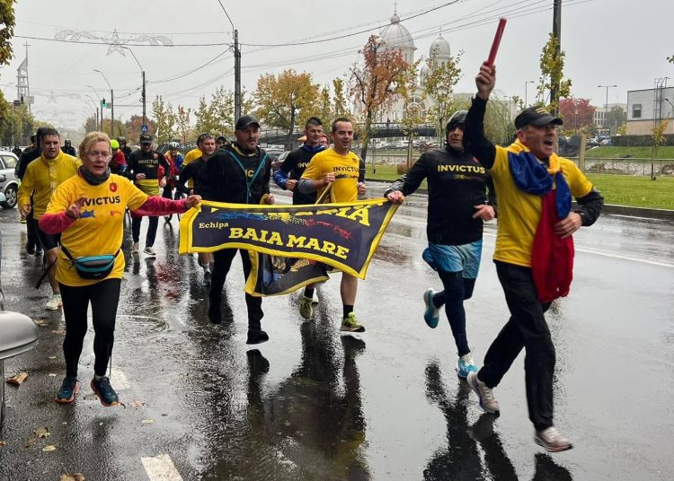 Ștafeta Veteranilor Invictus a ajuns în Maramureș cu participarea jandarmilor locali