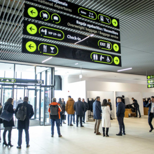 Inaugurarea noului terminal de la Aeroportul Iaşi pentru zborurile Schengen
