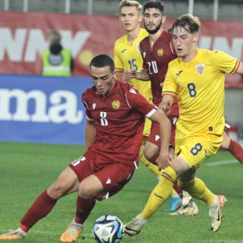 Tricolorii mici urcă pe primul loc în grupă după victoria asupra Armeniei U21 cu scorul 1-0