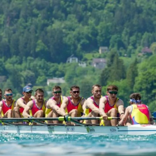 Medalie de bronz pentru România la Szeged: Echipajul masculin de 8+1 a câştigat o altă performanță