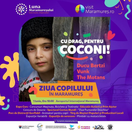 Ziua Internațională a Copilului, plină de bucurie și surprize la Aeroportul Internațional Maramureș!